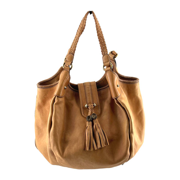 Gucci Handbags - Gucci Marrakech Large Nude Light Brown Tan Leather Hobo Bag EUC